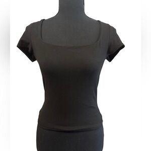 Women’s juniors SHEIN black short sleeve shirt size XS